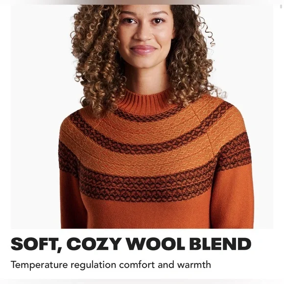 Kuhl Lucia Stone Fair Isle Sweater Dress Size XL - Picture 4 of 16